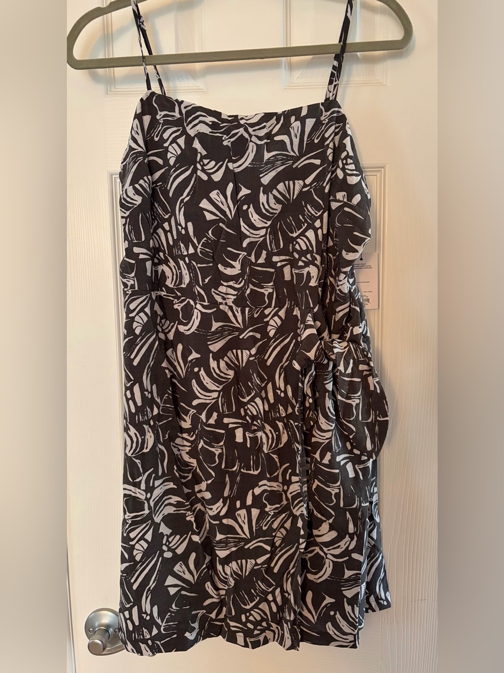 Nine West Grey and White Printed Dress